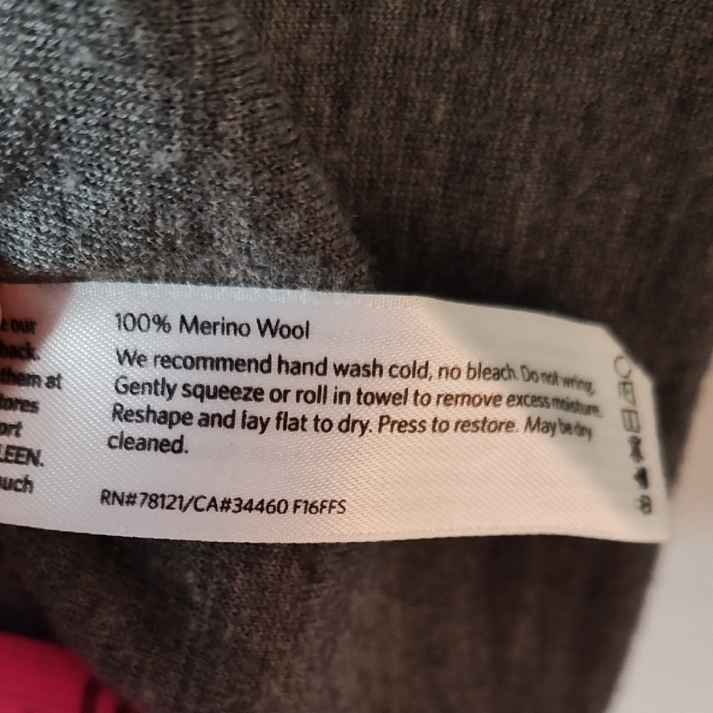 Eileen Fisher Charcoal Crewneck Sweater - Picture 3 of 5